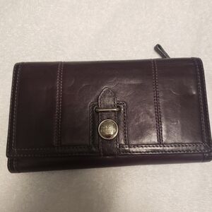 Rare Coach Purple Leather Wallet